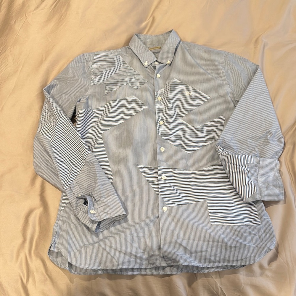 Burberry Blue Striped Shirt